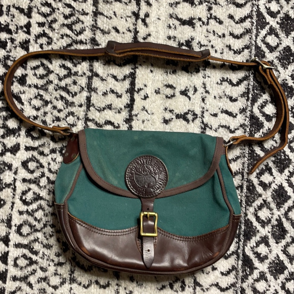 Duluth Pack Standard Crossbody Shell Canvas Leather  Bag RARE COLOR